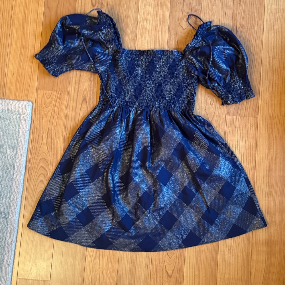Hill House Navy Glitter Athena Nap Dress - XS